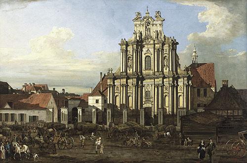 Bernardo Bellotto Visitationist Church in Warsaw Norge oil painting art